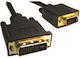 Cable DVI-D male - 10m Μαύρο ()