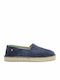 Leder Herren Espadrilles in Blau Farbe