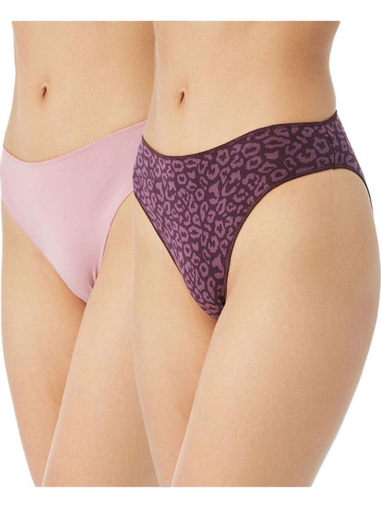 Minerva Modal Fimelle Women's Slip 2Pack Pink