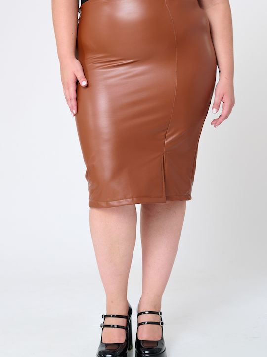 Jucita Skirt in Brown color