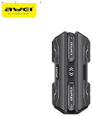 Awei T59 In-Ear Bluetooth-Freisprecheinrichtung Kopfhörer mit Ladeetui Schwarz