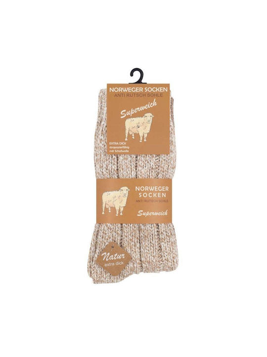 Norweger Socken Beige 2Pack