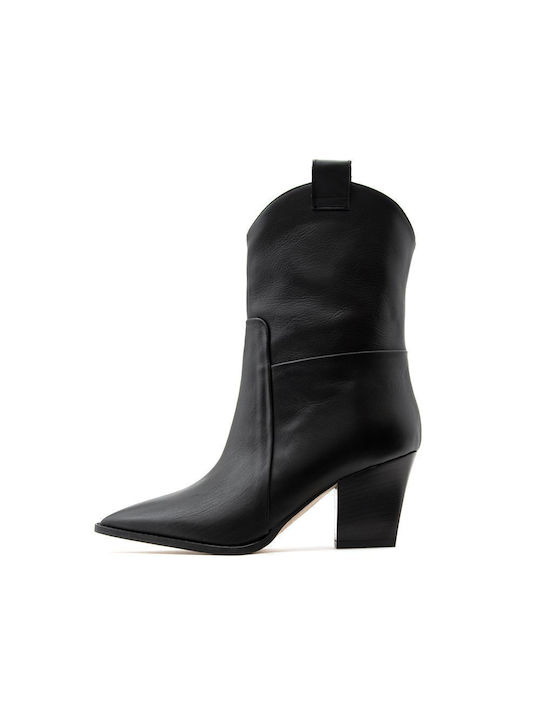 Altramarea Leder Damen Knöchelstiefel Schwarz