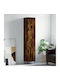 Office Storage Chipboard Cabinet Oak L34.5xW34xH180cm