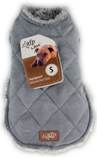All For Paws Gray Dog Coat with 20cm Back Length