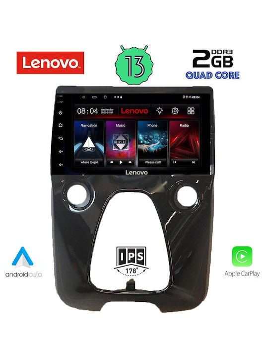 Lenovo Ηχοσύστημα Αυτοκινήτου για Toyota Aygo 2014> (Bluetooth/USB/WiFi/GPS) με Οθόνη Αφής 10"
