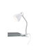 Trio Lighting Φωτιστικό Γραφείου με Εύκαμπτο Βραχίονα για Ντουί E27 και Κλιπ σε Λευκό Χρώμα