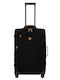 Bric's Milano Großer Stoff-Reisekoffer Ocean Schwarz mit 4 Rädern Höhe 71cm
