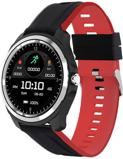 Pacific 26-5 Smartwatch mit Pulsmesser (Black / Red)