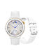 Rubicon SR038B Smartwatch mit Pulsmesser (Weiß)