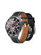 Rubicon SR033D Smartwatch με Παλμογράφο (Μαύρο)