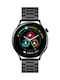 Rubicon SR045C Aluminium 42mm Smartwatch mit Pulsmesser (Schwarz)