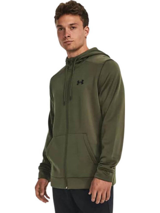 Under Armour Φούτερ με Κουκούλα Πράσινο