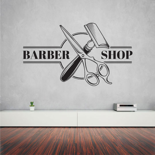Pegasus Aufkleber Wand Friseur 1.2m x 80cm Black HS 10052 1Stück