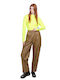Women's Fabric Trousers Olive
