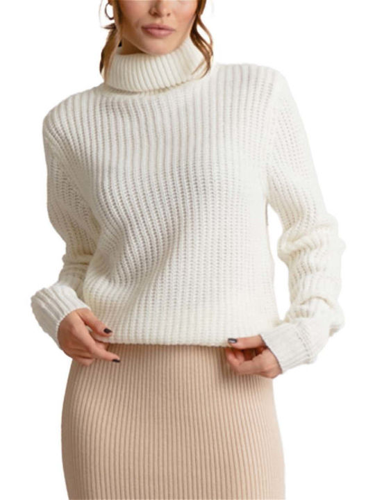 Rut & Circle Women's Long Sleeve Pullover White
