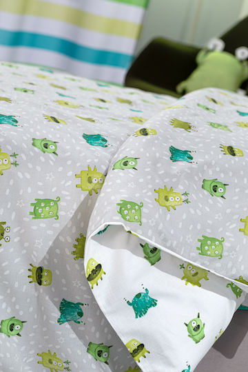 Saint Clair Kinderbettlaken Set Mit Gummizug Lime 100x200cm