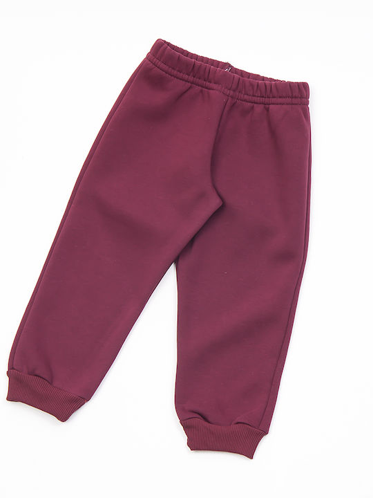 Trax Kids Sweatpants Burgundy 2pcs