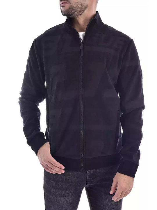 Guess Men's Sweatshirt Jacket Black