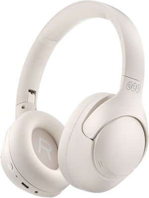 QCY H3 Wireless/Wired Over Ear Headphones with 70 hours of Operation Whita