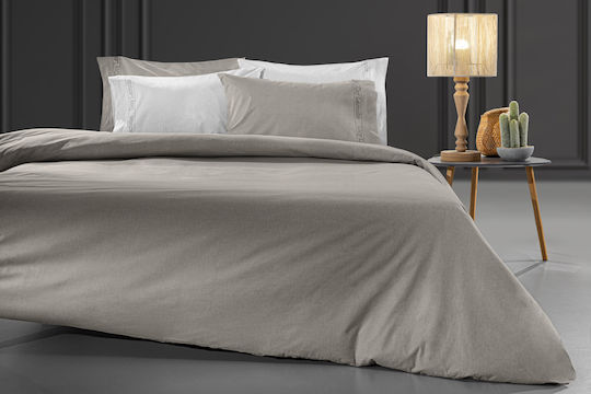 Guy Laroche Bettlaken Semi-Doppel mit Gummiband 120x200+32cm. Color Plus Dark Wenge