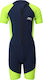 Cruz Costum De Neopren Copii Monoshort De Scufundare Cu Fermuar 3002 Gecko Verde