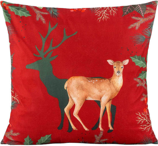 Madi Christmas Decorative Pillow Square Red 45x45cm