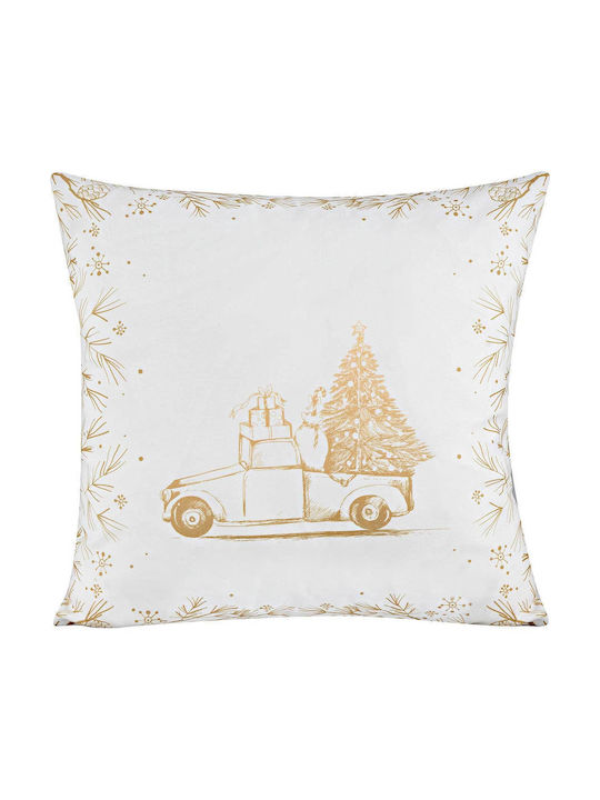 Madi Christmas Decorative Pillow Square White 45x45cm