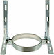 Technometal Στήριγμα Καπνοδόχου Inox 150mm Ασημί