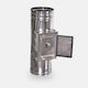 Technometal Θυρίδα Καπνοδόχου Inox 320mm Ασημί
