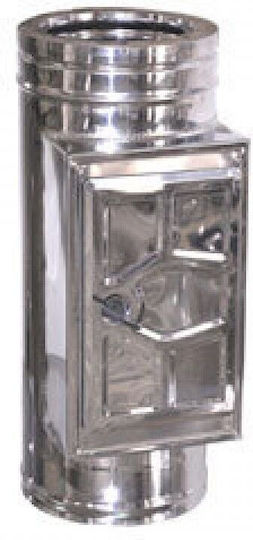 Technometal Chimney Chimney Pipe Inox 130mm Silver