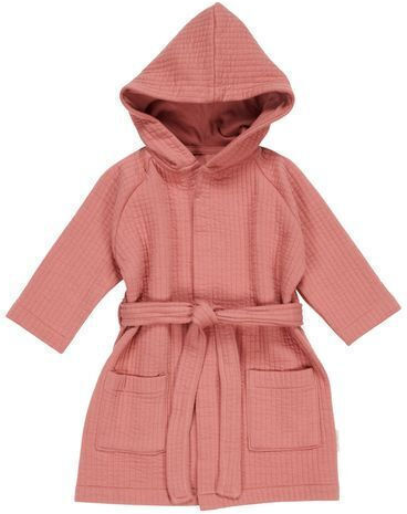 Little Dutch Βρεφική Κάπα-Μπουρνούζι με Κουκούλα Pure Pink Blush