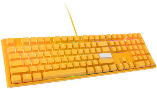 Ducky One 3 Gaming Μηχανικό Πληκτρολόγιο με Cherry MX Black διακόπτες και RGB φωτισμό (Αγγλικό US) Κίτρινο