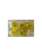 Hängendes Kugel Ornament Ornament Gelb 6cm Set 6Stück