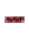 Hängendes Kugel Ornament Ornament Rot 8cm Set 3Stück