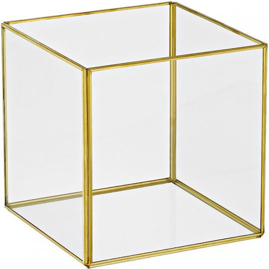 Palma Emporio Διακοσμητικό Κουτί Γυάλινο 16x16x16cm