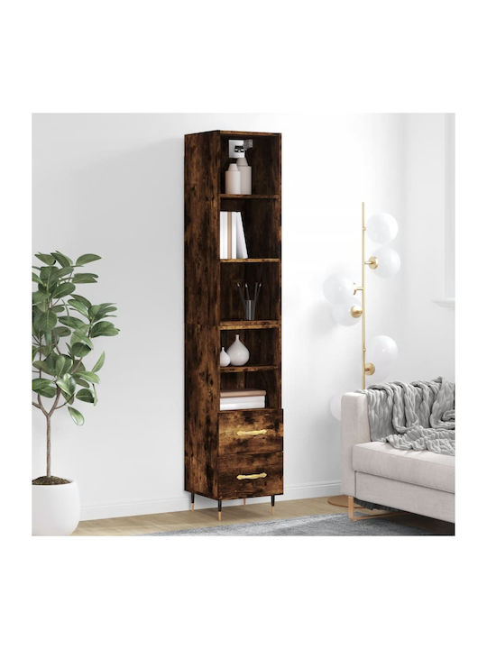 Schrank Boden Smoky Oak 34.5x34x180cm