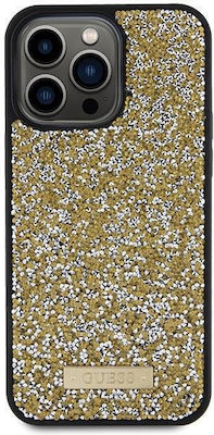 Guess Metallic Back Cover Yellow (iPhone 15 Pro Max)