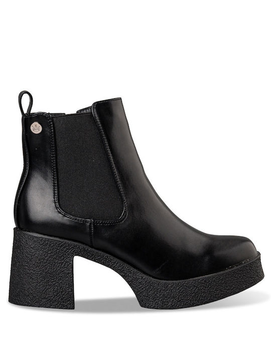 Envie Shoes Damen Knöchelstiefel Schwarz