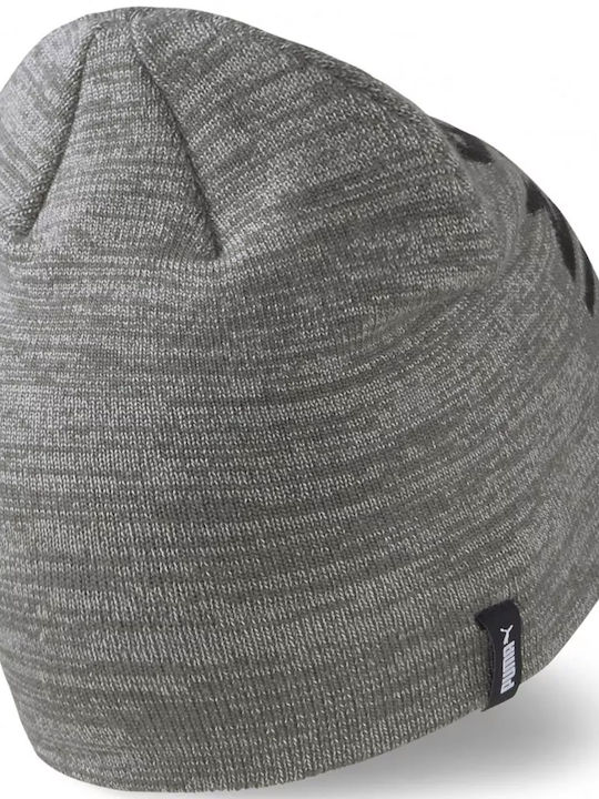 Puma Classic Cuffless Knitted Beanie Cap Gray