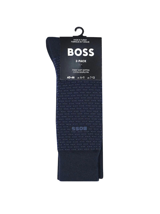 Hugo Boss Κάλτσες Μπλε 2Pack