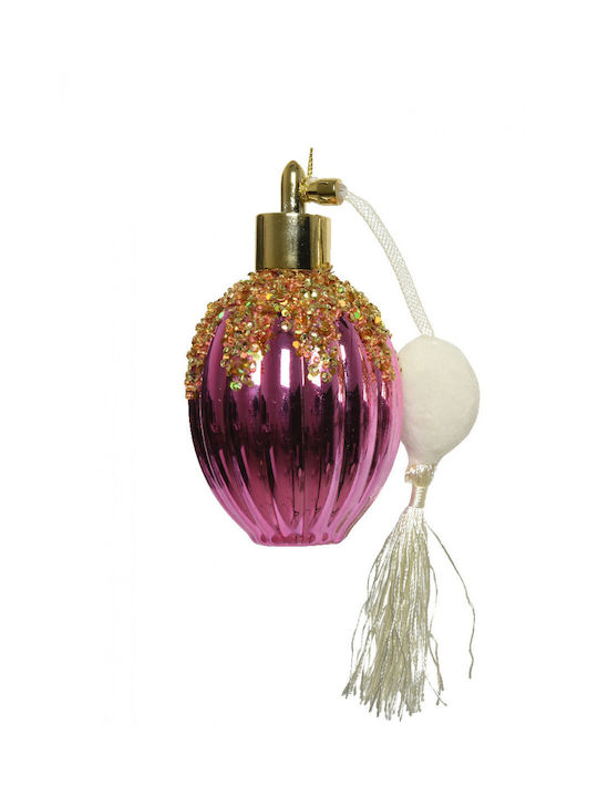 Hängendes Ornament Flasche Kunststoff Weiß 12x6.3cm
