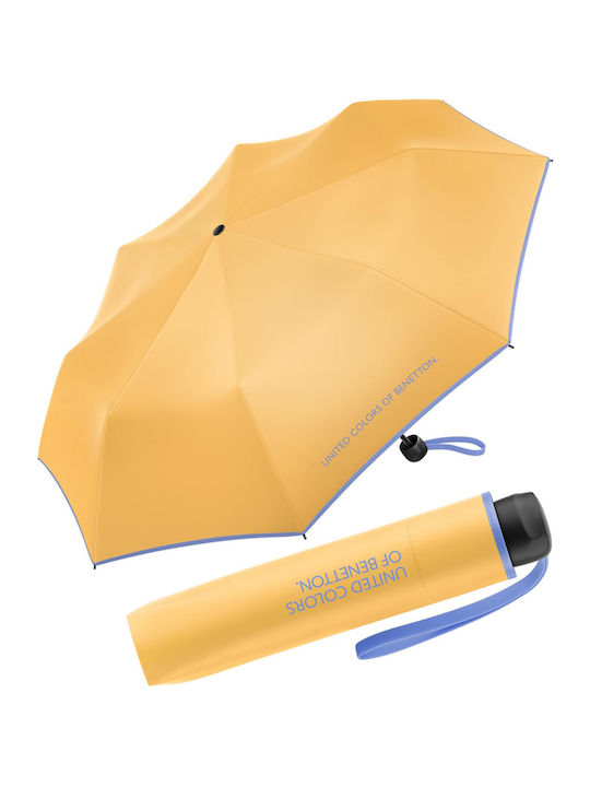 Benetton Regenschirm Kompakt Gelb