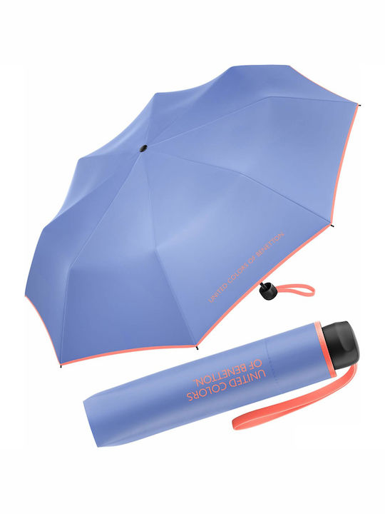 Benetton Regenschirm Kompakt Flieder