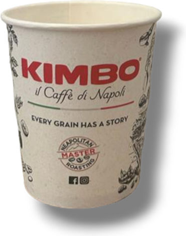 Kimbo Disposable Cup Paper White 240ml 25pcs