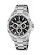 Festina Ανδρικό Ρολόι 44.7mm Μπαταρίας με Ασημί Μεταλλικό Μπρασελέ