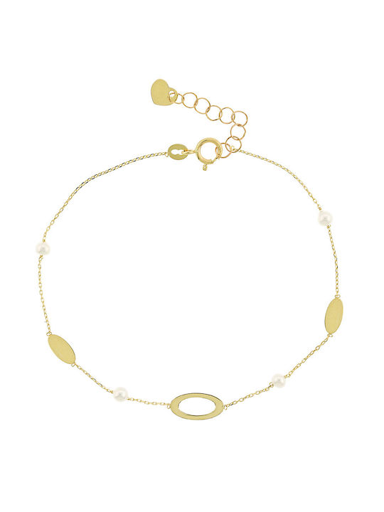 Ortaxidis Bracelet made of Gold 14K with Pearls