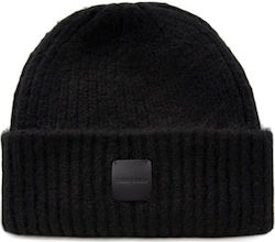 Tailor Made Knitwear Beanie Γυναικείος Σκούφος Πλεκτός σε Μαύρο χρώμα