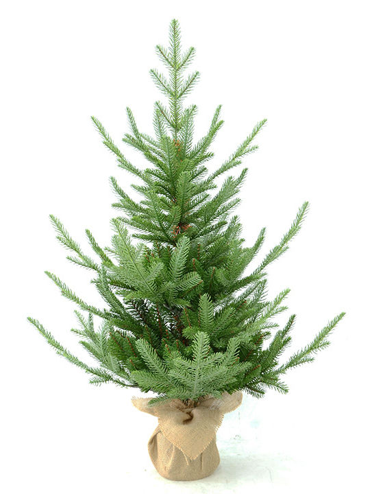 Noble Christmas Green Tree with Plastic Base H100cm