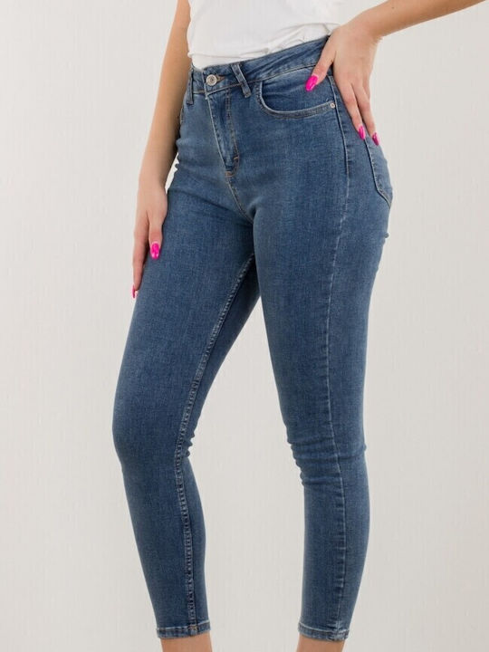Hoch tailliert Damenjeans